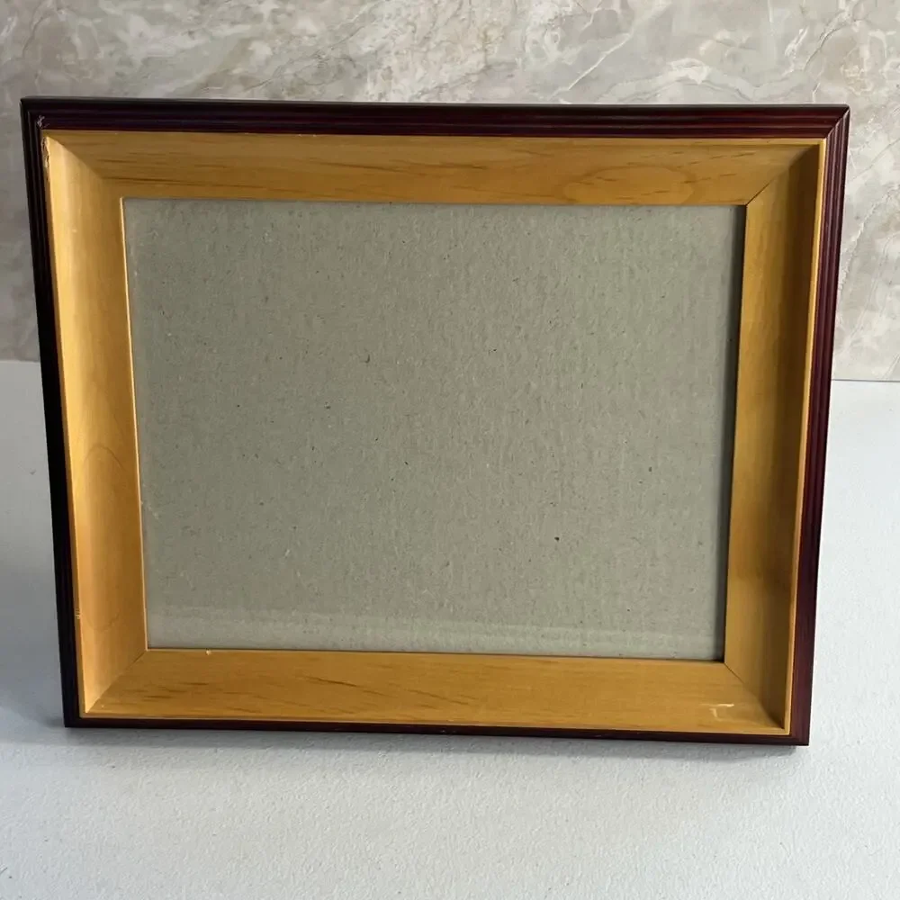 Wooden Two-Tone Picture Frame Fits 8